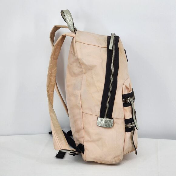 Marc by Marc Jacobs Domo Arigato Packrat Backpack Pink Nylon Leather Trim - Picture 4 of 16